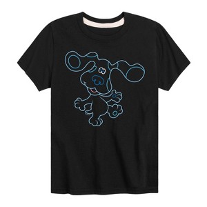 Boys' - Blue's Clues & You! - Blue Outline Short Sleeve Graphic T-Shirt - 1 of 4