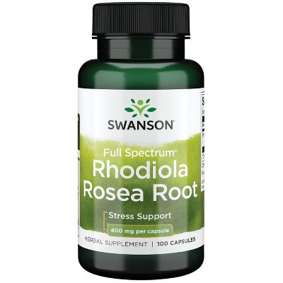 Swanson Rhodiola Rosea Root, 400 mg, 100 Count