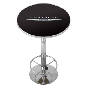 Chrysler Logo Bar Table with Footrest - 1 of 4