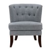CAVINAS 18" Modern Accent Chair with solid Wood Legs, Classic Living Room Upholstery Chair,Button Tufted Back - 2 of 4