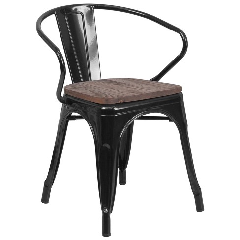 Target black metal fashion chair