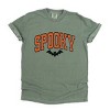 Varsity Spooky Bat Distressed - Garment Dyed Tee - 3 of 4