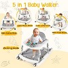 Foalom 5-in-1 Music and Lights Baby Walker Foldable with 5 Adjustable Heights - 3 of 4
