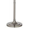 360 Lighting Chandelier Floor Lamp 62.5" Tall Brushed Nickel Chrome Crystals Natural Linen Fabric Drum Shade for Living Room Reading Bedroom - 3 of 4