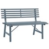 vidaXL Patio Bench 43.3" Steel Gray - 2 of 4