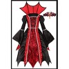 Garvee Royal Vampire Costume for Girls,Victorian Vampiress Queen Dress Up,Noble Medieval Queen Halloween Dress up - 2 of 4