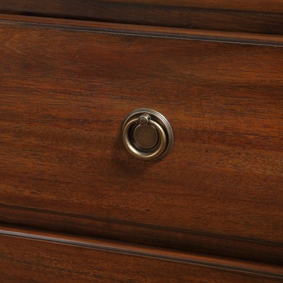 Cambridge Brown 3-Drawer Wood Dresser with Antique Bronze Pulls