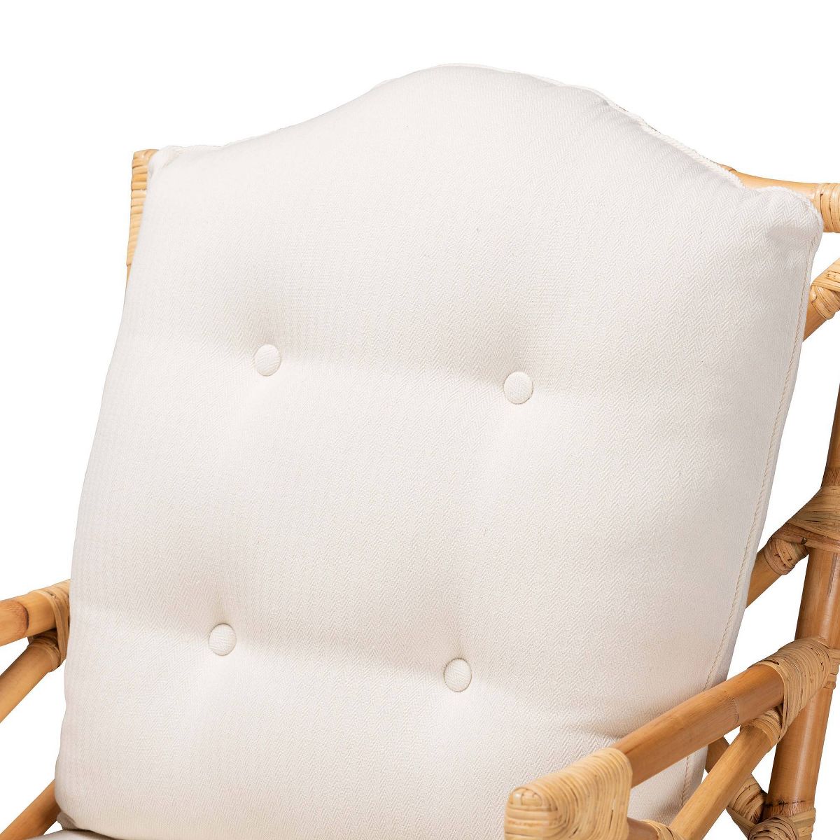 Sonia Rattan Armchair Natural/White - bali & pari - thumbnail 5