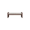Meridian Furniture,Sonia Velour Fur Fabric Bench - 3 of 4