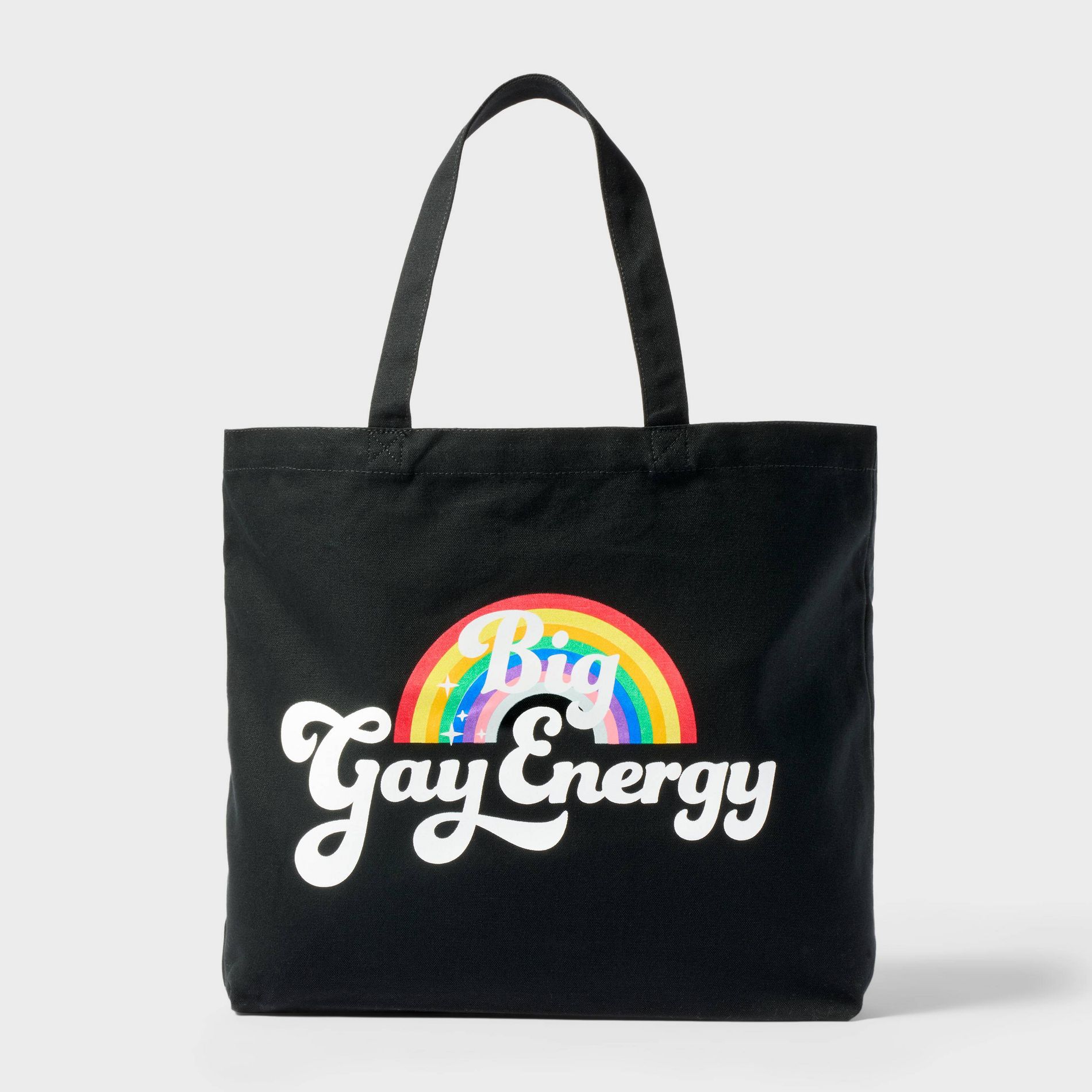 Pride Adult PHLUID Project Rainbow Positivity Tote Bag - Black