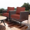 Aoodor Outdoor Patio Chair Cushions Set, Weather-Resistant Sunbrella Fabric Outdoor Cushion with Individual Pocket Springs, Set of 2 - 2 of 4