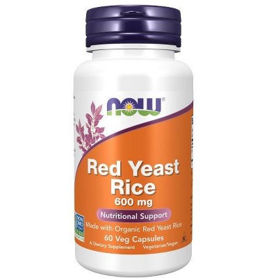 Red Yeast Rice Extract 600mg by Now Foods  -  60 VegCap