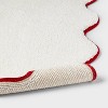 20"x30" Scalloped Christmas Bath Rug Cream/Red - Threshold™ - 4 of 4
