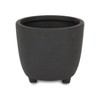 Cheung's Parlo Raised Textured Round Ceramic Pot- Large - Dark Gray - 2 of 4
