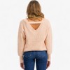 Amaryllis Women's Off-Shoulder Knit Sweater Relaxed Fit Long Sleeves Soft Ribbed Texture Casual Cozy Everyday Pullover - 4 of 4