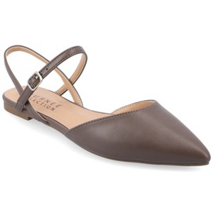 Journee Collection Women's Martine Narrow Width SuperNatural Shades Buckle Pointed Toe Flats - 1 of 4