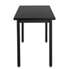 24"x60" Heavy Duty Table Black Frame/Black Top - National Public Seating - 3 of 4