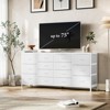 63" W Dresser Tv Stand for 65 70 75 Inch Tv, 14 Drawer for Bedroom with Power Outlets, Large Long Fabric Dresser Entertainment Center - 3 of 4