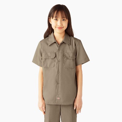 Dickies Boys' Twill Short Sleeve Shirt, 4-20