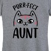 Women's - Instant Message - Purrfect Aunt Short Sleeve Graphic T-Shirt - 2 of 4