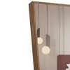 GlasFlength Full Length Mirrors, Wall-Mounted Full-Length Metal Frame Mirror for Bathroom, Bedroom, and Decor, Brown, 19"*1"*63" - 2 of 4