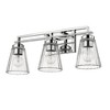 Lyna 3-Light Vanity Light - Contemporary Steel Design for Bathrooms, Dimmable & Damp Rated - 3 of 4