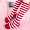 Striped Pattern Knee High (Toe Socks) from the Sock Panda (Women's Sizes Adult Medium) - Red and White Stripe - 2 of 3
