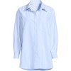 Lands' End Women's Oversized Oxford Button Front Shirt - 3 of 4