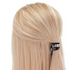 Zodaca 50 Pack Black Cheer Bracelets for Girls, Ponytail Holder for Cheerleader Gifts, Pom Pom Design, 4 In - 3 of 4
