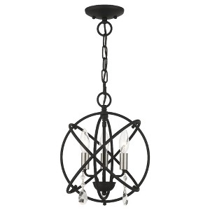 Livex Lighting Aria 3 - Light Chandelier in  Black - 1 of 2