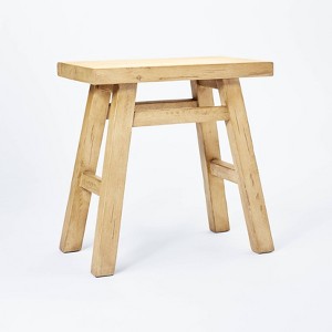 Thatcher Wood Stool Natural - Threshold™ designed with Studio McGee - 1 of 4