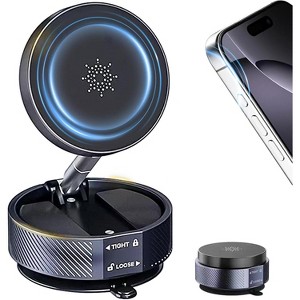 HTUTWOO Vacuum Magnetic Car Phone Holder,360° Adjustable Vacuum Suction Cup Phone Mount for MagSafe Cell Phone Holders, for Your Car/Gym/Mirror Mount - 1 of 4