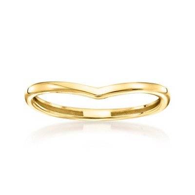Ross-Simons Italian 10kt Yellow Gold V-Shaped Ring
