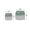Wooakway 8" Dia Outdoor Indoor Ceramic Planter Pot Decorative Planter with Drainage Hole Patio Flower Pot - 4 of 4