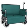 Whisen 3-in-1 Folding Wagon with Bench Seat, 500lbs Capacity, 9"x4" Beach Tires for Camping & Beach - 4 of 4