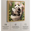 Art Remedy Panda Tropical Bathroom Tropical Bathroom Wall Art Framed - 3 of 4