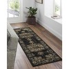 Hauteloom Lostwithiel Black Medallion Rug - 3 of 4