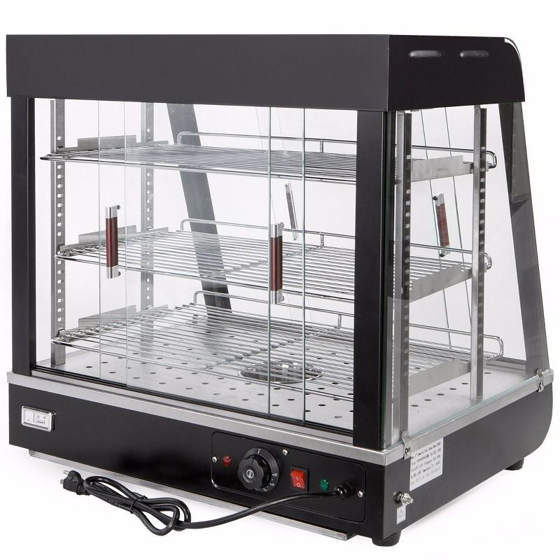 Barton 27" Food Warmer Heating Display Cabinet Show Case Food Warm Countertop Pizza, 2 of 7