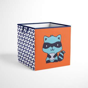 Bacati - Liam Aztec Design Fox Aqua/Orange/Navy Storage Box Small
