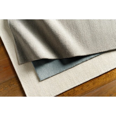Gray High Pile Handmade Wool Rectangle Rug 6' x 9'