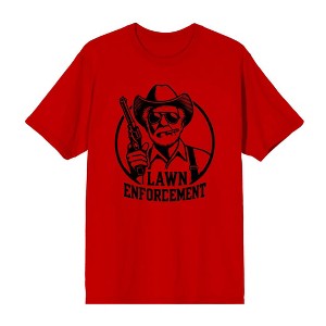 Lawn Enforcement Adult Crew Neck Short Sleeve Tee - 1 of 2