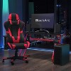 BlackArc Bravo Red Gaming Desk & Chair Set: High Back Gaming Chair with Lumbar Support & Adjustable Arms; Desk with Cupholder/Headphone Hook - 2 of 4