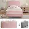 Upholstered Platform Bed Frame with Adjustable Headboard, Strong Wooden Slats Support, Modern Kids Bed Furniture, No Box Spring Needed - 2 of 4
