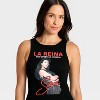 Latino Heritage Month Adult Selena Tank Top - Black - 4 of 4