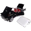 1957 Ford Thunderbird Black with White Top and Red Interior "American Muscle" Series 1/18 Diecast Model Car by Auto World - 2 of 4