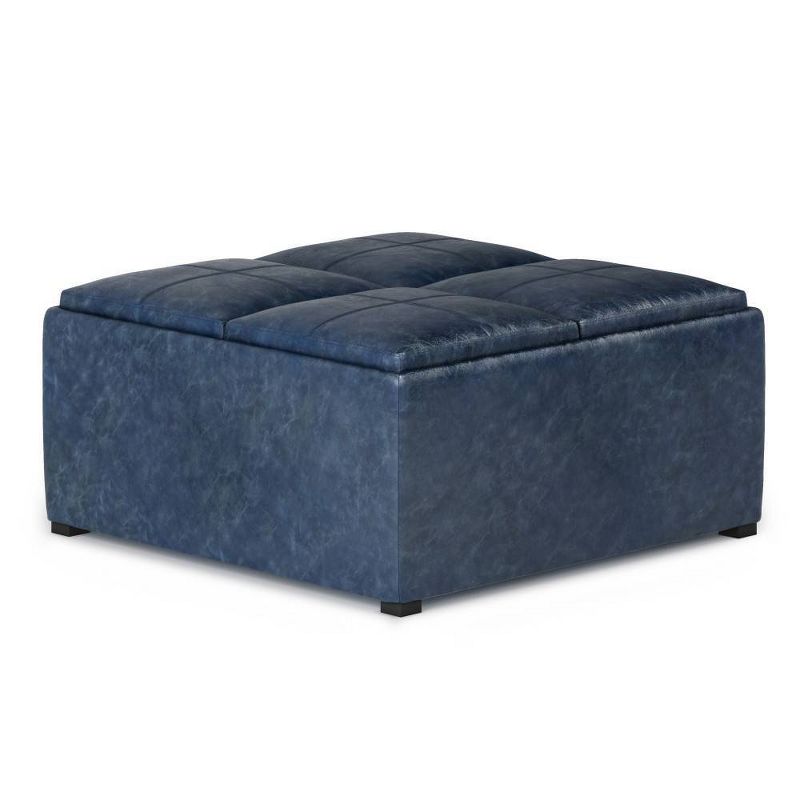 Franklin Square Coffee Table Storage Ottoman and benches - WyndenHall, 3 of 14