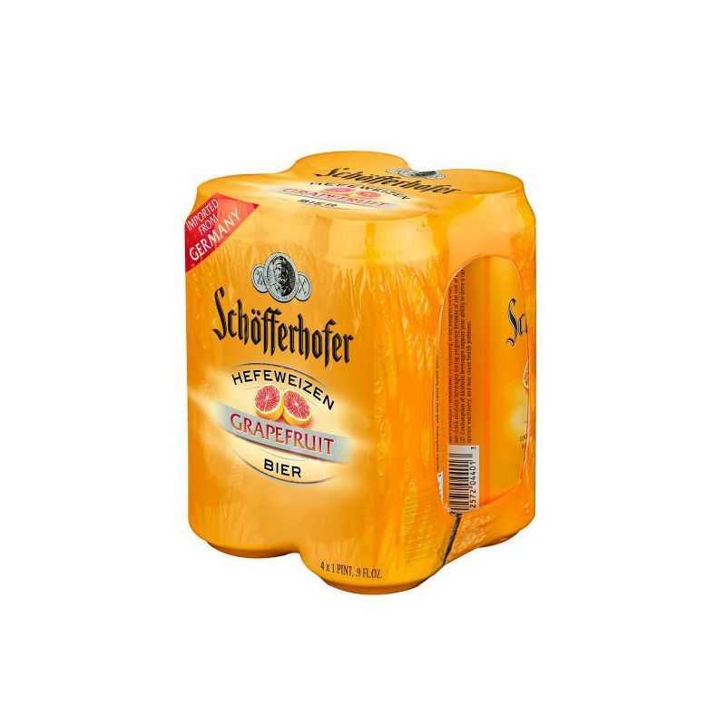 Schofferhofer Grapefruit Hefeweizen Beer - 4pk/16.9 fl oz Cans, 2 of 4