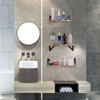 Hybition Wall Shelves for Bedroom Decor, Floating Shelves for Wall Storage, Rustic Wood Shelf for Bathroom,Kitchen,Living Room,Light Brown - 4 of 4