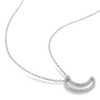 EVERLY JEWELRY | Sterling Silver 1/5 CT TDW Diamond Moon Pendant with Chain - 2 of 4
