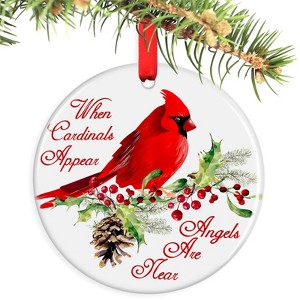 Red Cardinal Christmas Ornaments - Memorial Gifts for Loved One, Sympathy Gifts - 1 of 4